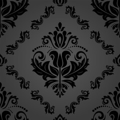 Orient vector classic pattern. Seamless abstract background with vintage elements. Orient dark pattern. Ornament for wallpapers and packaging