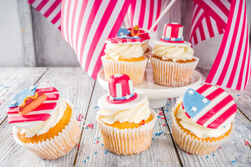 Patriotic USA cupcakes