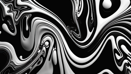 Obraz premium black and white abstract background. generative ai