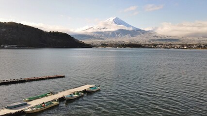 lake in the mountain Fuji