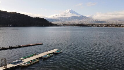 Winter in Mount Fuji Japan