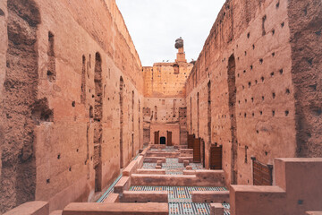 Mosaic Tiles at the Ruins of the El Badi Palace in Marrakech Morocco - 578978065