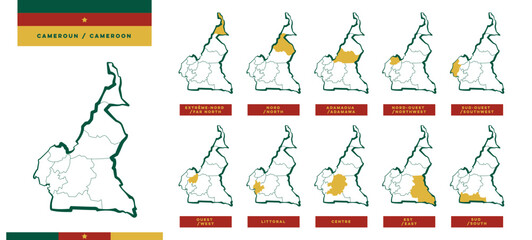 Fototapeta premium Régions du Cameroun