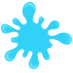 Splash and spray water on white transparent background, Vector illustration 02