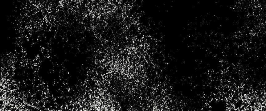 Distressed white grainy texture. Dust overlay textured. Grain noise particles. snow effects pack, rusted black background, vector illustration, matte black metal pattern, surface of dark black metal.	