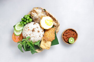 Nasi Tutug Oncom is a Traditional Sundanese Rice made from Rice with Fermented Tempeh Named Oncom.