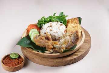 Nasi Tutug Oncom is a Traditional Sundanese Rice made from Rice with Fermented Tempeh Named Oncom.