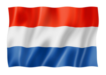 Netherlands flag isolated on white - 578981063