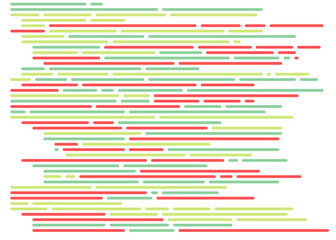 Code on screen vector illustration, flat cartoon coding lines simulation