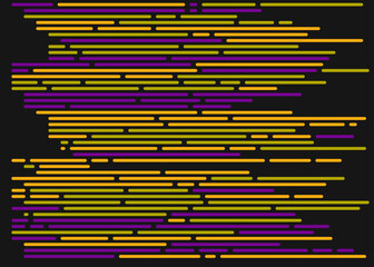 Code on screen vector illustration, flat cartoon coding lines simulation