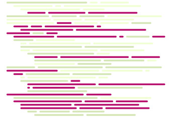 Code on screen vector illustration, flat cartoon coding lines simulation