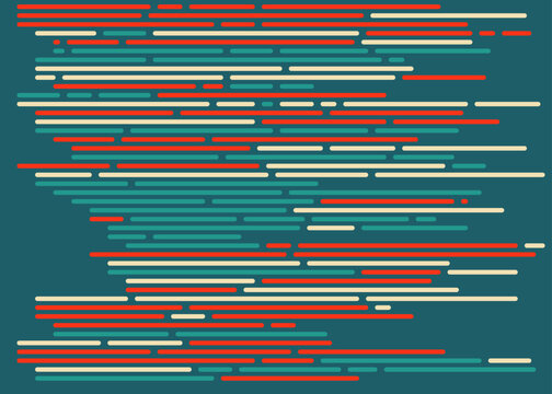 Code on screen vector illustration, flat cartoon coding lines simulation