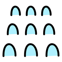 당황한 표현 아이콘	
