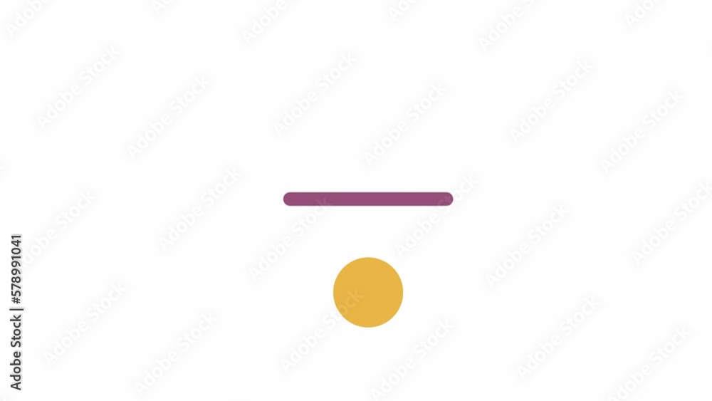 Fototapete animated shapes changing indicator. transformation. 4k video footage with alpha channel transparency