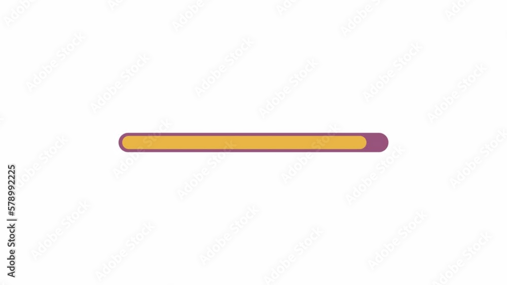 Fototapete animated status bar indicator. indication. 4k video footage with alpha channel transparency. website