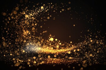 Fototapeta na wymiar Captivating Golden Glitter: A Mesmerizing Background for Your Next Event, Generative AI.
