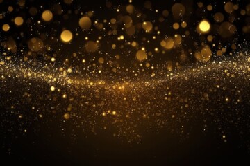 Fototapeta na wymiar Captivating Golden Glitter: A Mesmerizing Background for Your Next Event, Generative AI.