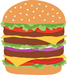 Hamburger png background