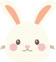 Easter cube bunny little rabbit for holiday design concept.