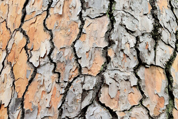 Modern natural background from pine bark