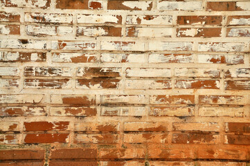 muro de tijolos velhos 