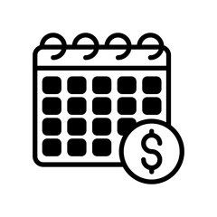 Payroll icon in vector. Logotype