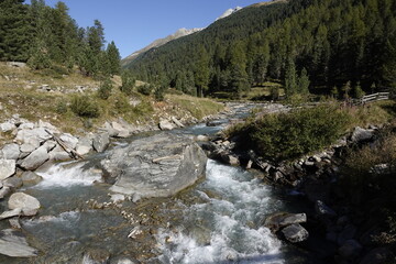 Herbst im Defereggental in Österreich	