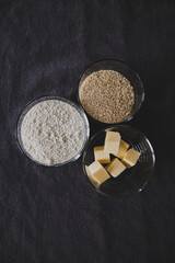 sugar in a glass jar