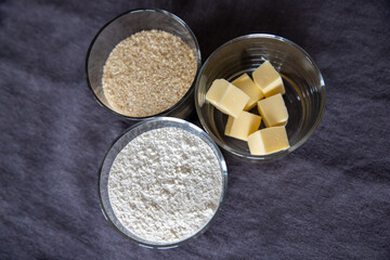 cooking at home, easter cupcake, homemade cake ingredients