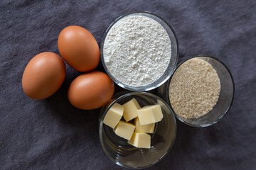 cooking at home, easter cupcake, homemade cake ingredients