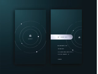 Dark Green Army Vertical Business Card Editable Template	

