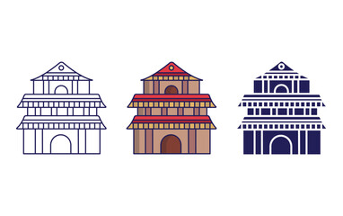 Temple vector icon