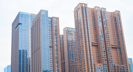 Fototapeta na wymiar High-rise buildings in Chengdu, China