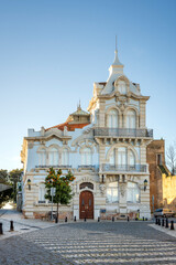 Obraz premium Beautiful Belmarco palace in downtown of Faro, Algarve, Portugal