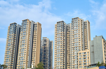 Fototapeta na wymiar High-rise buildings in Chengdu, China
