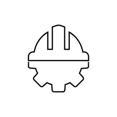 Construction building logo icon isolated on transparent background