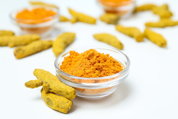 Fragrant seasoning - turmeric, one of the main ingredients in Indian curry