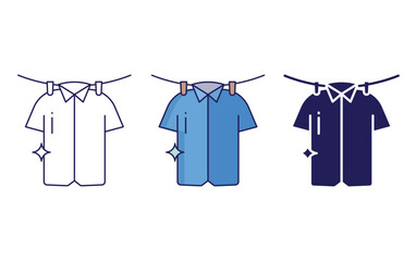 Shirt hang vector icon