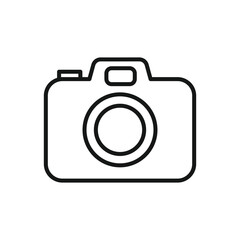 Editable Icon of Camera, Vector illustration isolated on white background. using for Presentation, website or mobile app