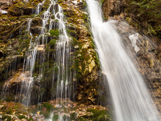 Naklejka premium Urlatoarea waterfall, near Busteni, Romania