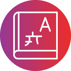 Vector Design Language Learning Icon Style