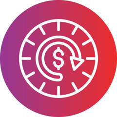 Vector Design Time is Money Icon Style