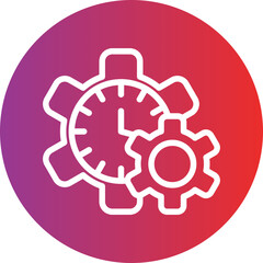 Vector Design Time Management Icon Style