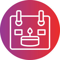 Vector Design Birthday Date Icon Style