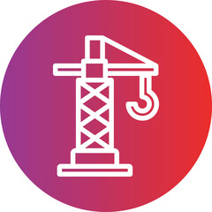 Vector Design Crane Machine Icon Style