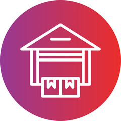 Vector Design Warehouse Icon Style