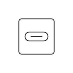 Type-C socket icon. Electricity symbol modern, simple, vector, icon for website design, mobile app, ui. Vector Illustration