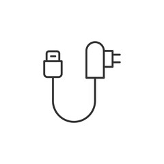 USB Power adapter icon. Charger symbol modern, simple, vector, icon for website design, mobile app, ui. Vector Illustration