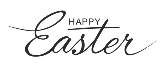 Happy easter lettering graphic. - 579016831