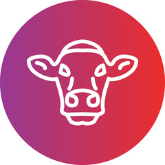 Vector Design Cow Icon Style